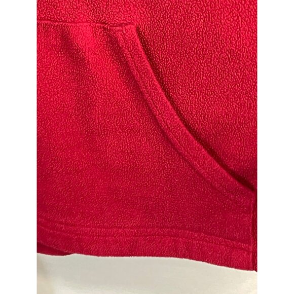 my town red hooded sweatshirt front pocket elastic sleeve bottoms brian READ - Picture 7 of 8